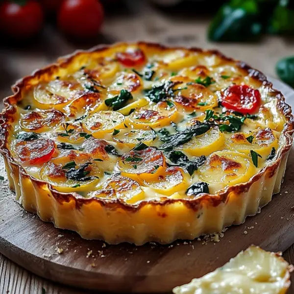 Kartoffel-Quiche mit Kartoffelteig