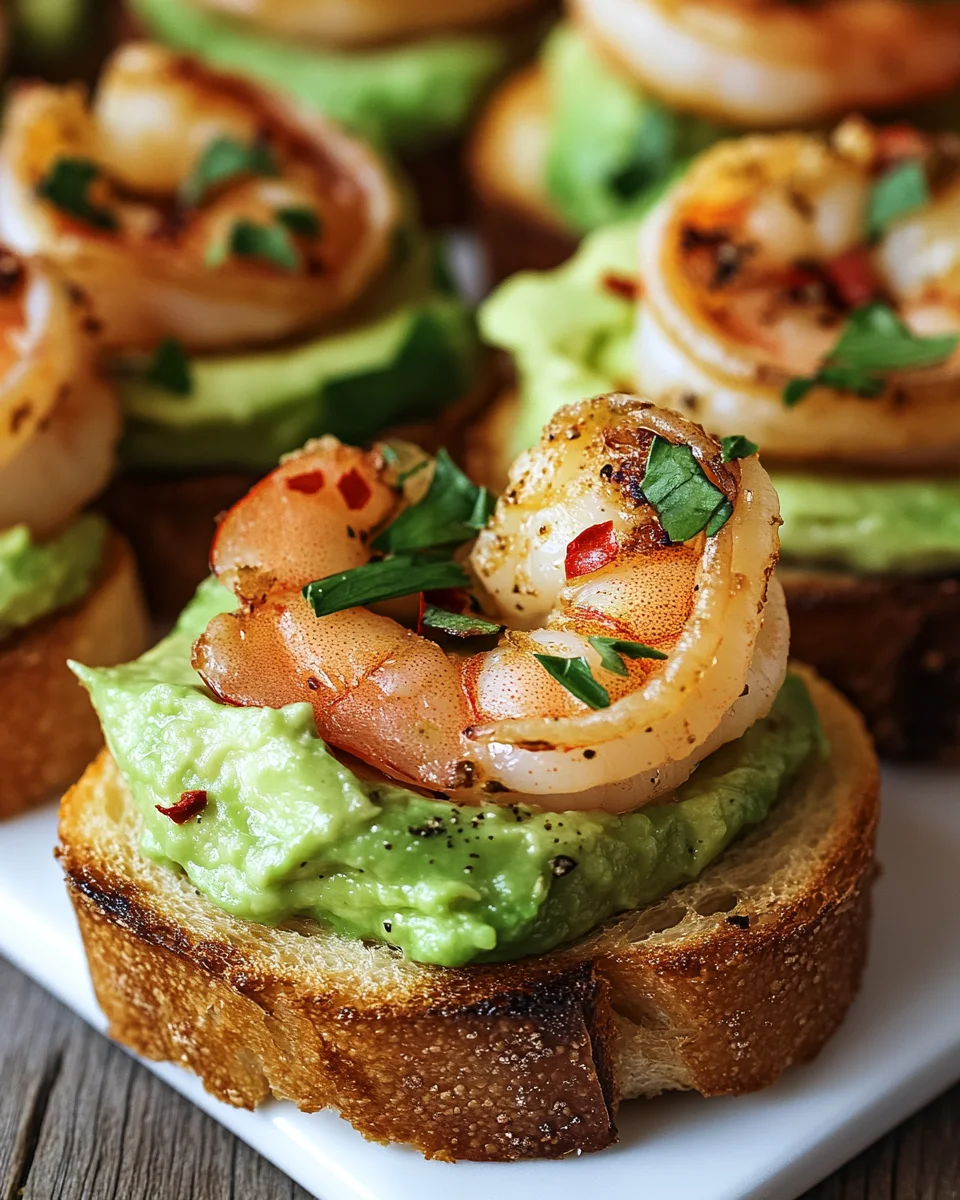 Knoblauch-Garnelen-Crostini