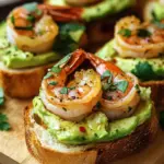 Knoblauch-Garnelen-Crostini mit Avocado