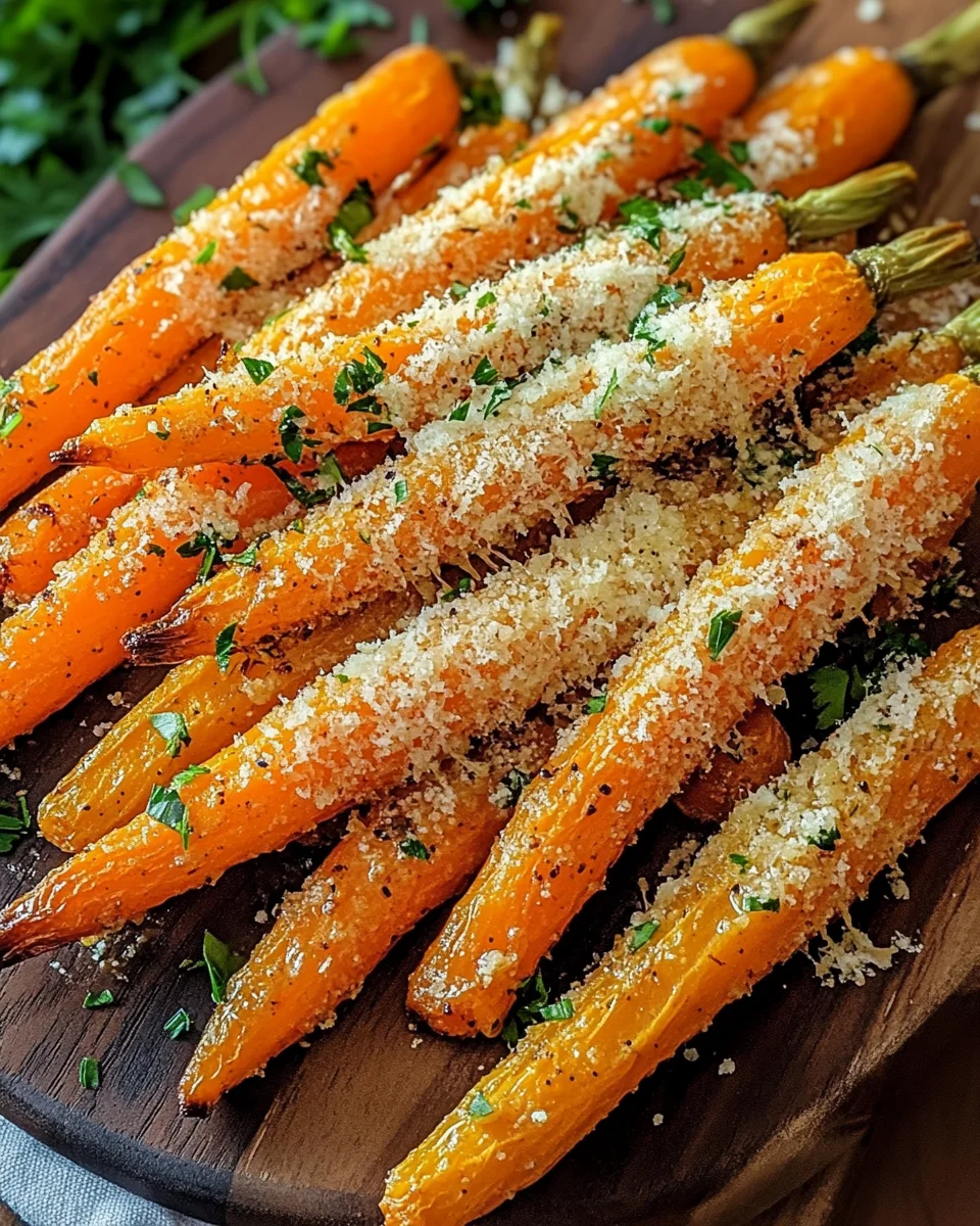 Knoblauch-Parmesan-Ofenkarotten