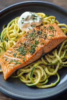 Kräuterlachs auf Zucchinipasta 24 Kräuterlachs auf Zucchinipasta