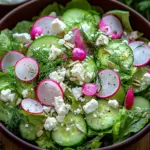 Leichter Fr&uuml;hlingssalat mit Radieschen & Joghurt-Dressing