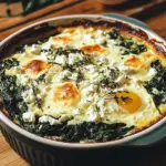 Low Carb Spinat-Auflauf mit Feta und Ei