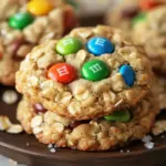 M&M-Cookies mit Haferflocken