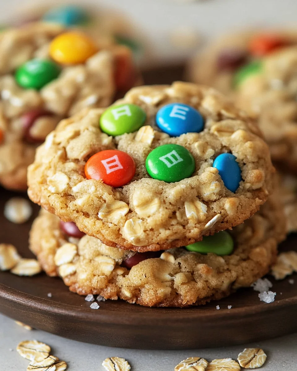 M&M-Cookies mit Haferflocken