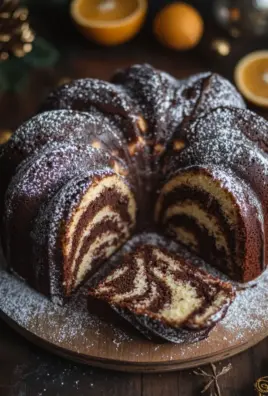 Marmor-Lebkuchen-Gugelhupf