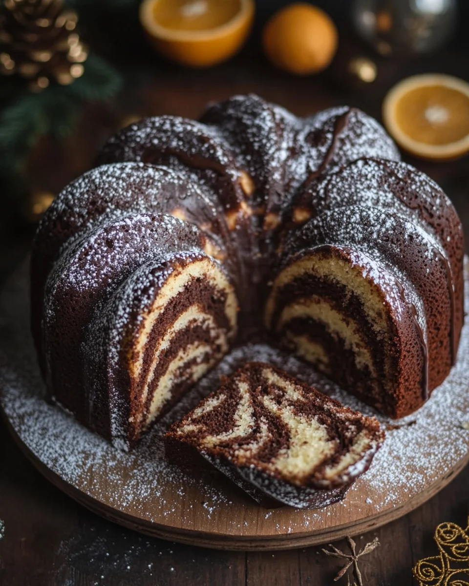 Marmor-Lebkuchen-Gugelhupf 26 Marmor-Lebkuchen-Gugelhupf