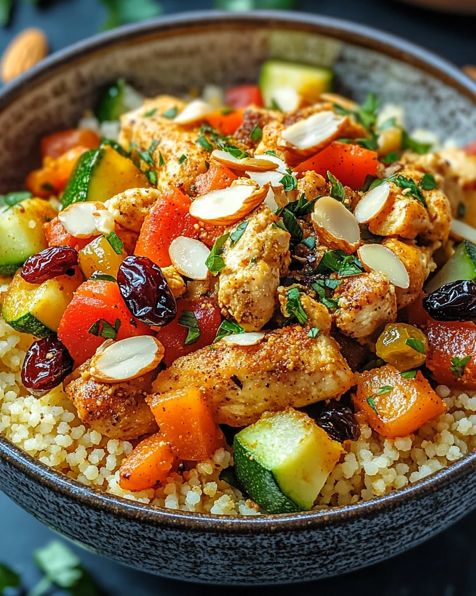 Marokkanische Hühner-Couscous-Schüssel 25 Marokkanische Hühner-Couscous-Schüssel