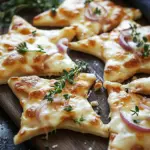 Mini-Flammkuchen-Sterne