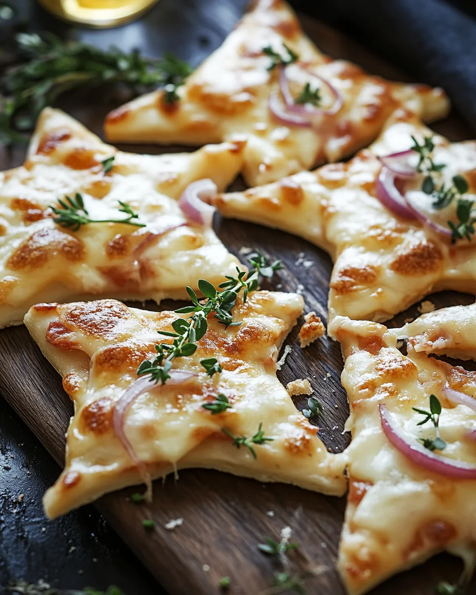 Mini-Flammkuchen-Sterne