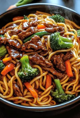 Mongolisches Rindfleisch Chow Mein