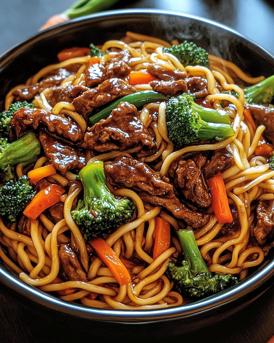 Mongolisches Rindfleisch Chow Mein 22 Mongolisches Rindfleisch Chow Mein
