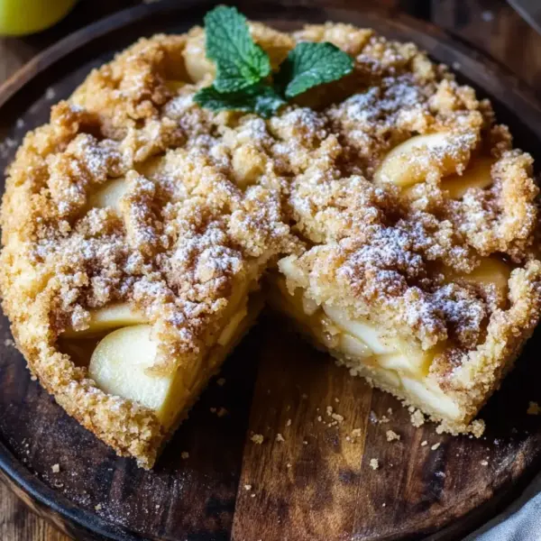 Omas blitzschneller Apfelkompott-Streuselkuchen