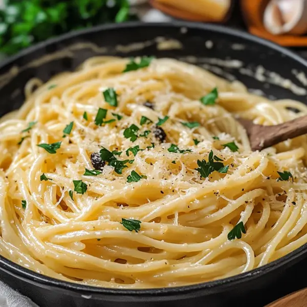 One Pot Knoblauch Käse Pasta