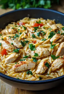 One Pot Orzo Pasta mit Hähnchen