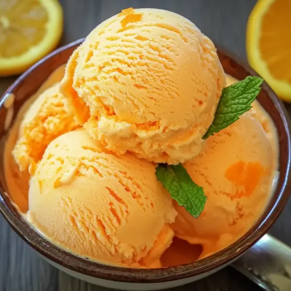 Orangeneis ohne Eismaschine Rezept