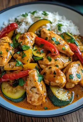 Paprika-Zucchini-Sahne-Hähnchen