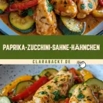 Paprika-Zucchini-Sahne-Hähnchen 20 Pinterest Hidden Image