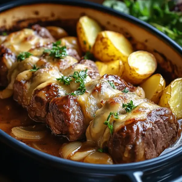 Rouladentopf aus dem Backofen