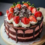 Saftige Erdbeer-Schoko-Torte