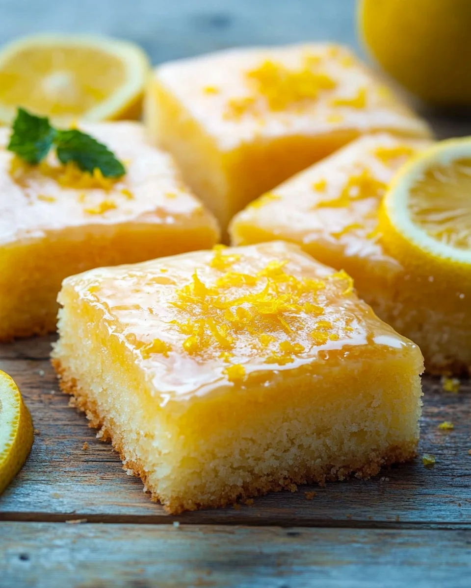 Saftiger Zitronenkuchen vom Blech 20 Saftiger