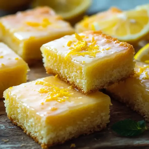Saftiger Zitronenkuchen vom Blech