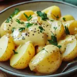Senfsauce mit Salzkartoffeln