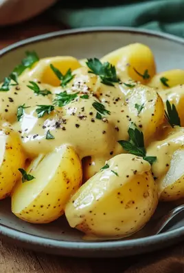Senfsauce mit Salzkartoffeln