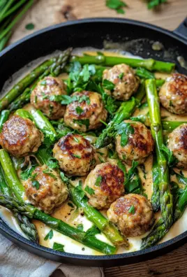Spargelpfanne mit Frikadellen