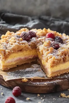 Streuselkuchen mit Pudding