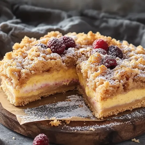 Streuselkuchen mit Pudding