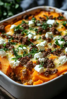 Süßkartoffel-Hackfleisch-Auflauf mit Feta