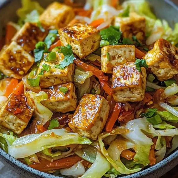 Tofu Kohlgemüse Pfanne