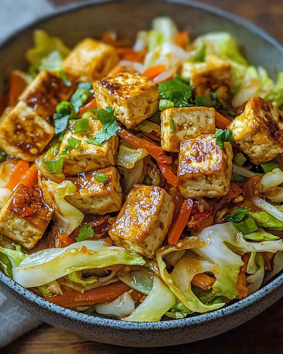 Tofu Kohlgem&uuml;se Pfanne