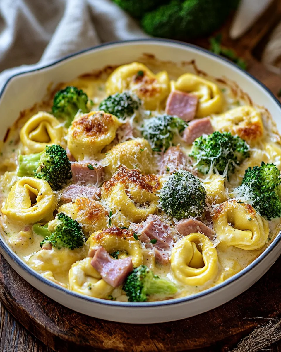 Tortellini Auflauf Schinken Brokkoli