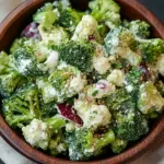 Brokkoli-Salat mit cremiger Sauce