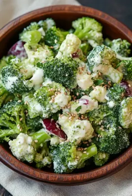 Brokkoli-Salat mit cremiger Sauce