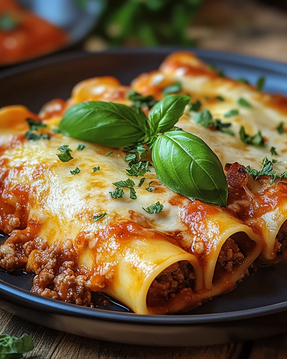 Cannelloni mit Rindfleisch und K&auml;se
