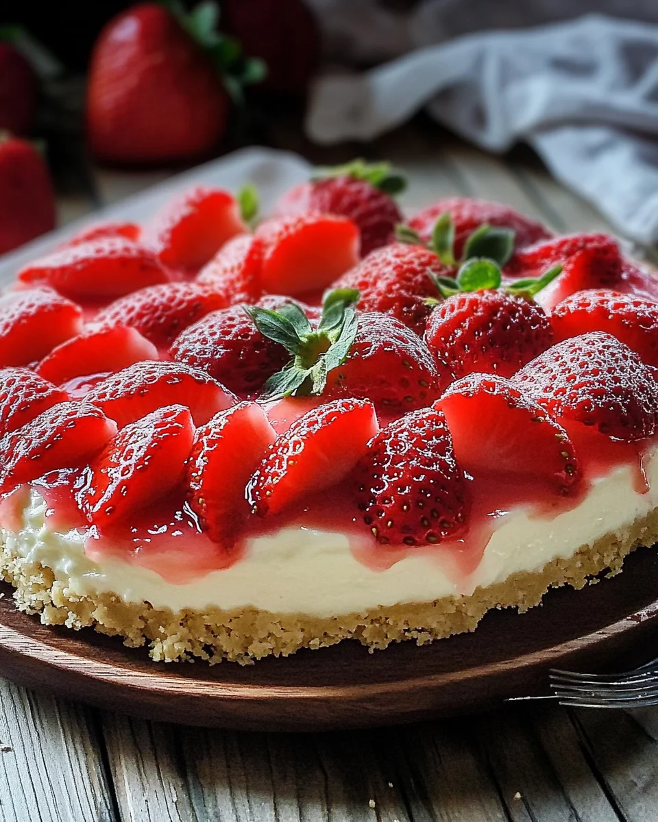 Erdbeerkuchen mit Schmand-Vanillecreme Rezept 24 Erdbeerkuchen