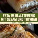 Feta im Blätterteig mit Sesam und Thymian 15 Pinterest Hidden Image