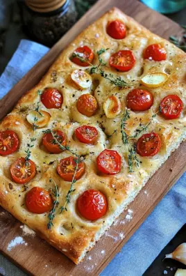 Focaccia mit Tomaten, Knoblauch & Thymian 20 Focaccia mit Tomaten, Knoblauch & Thymian