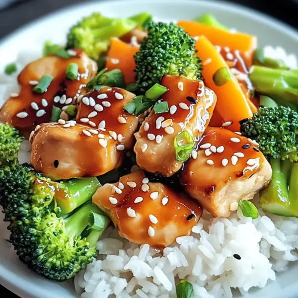 Hähnchen-Teriyaki mit Brokkoli und Reis
