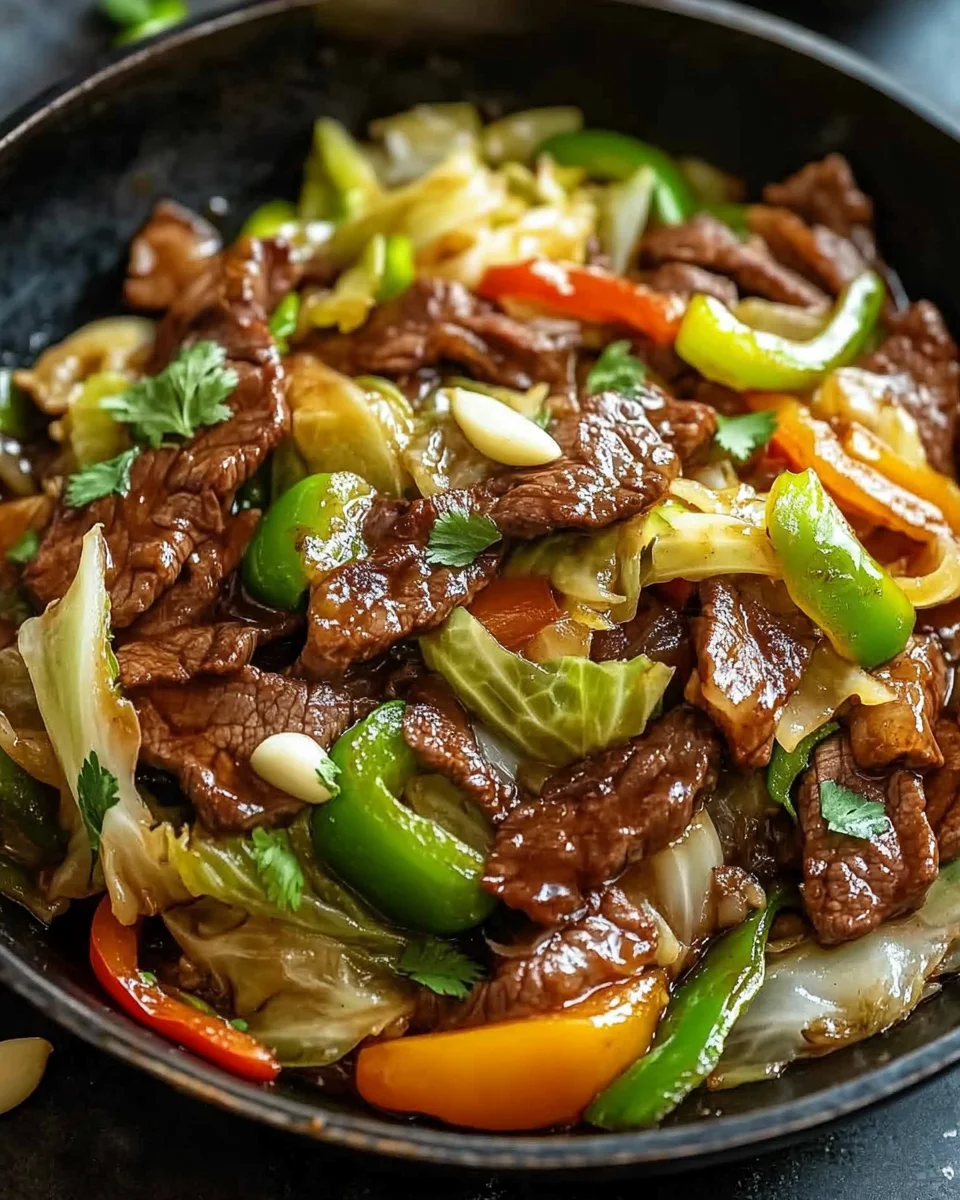 Hearty Beef and Cabbage Wok