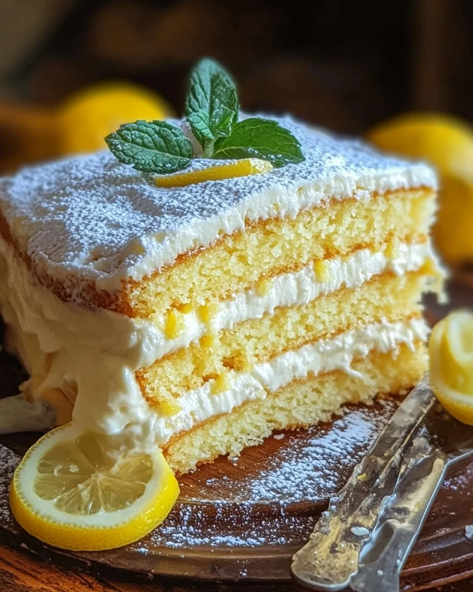 Italienisches Zitronencreme Kuchen Rezept