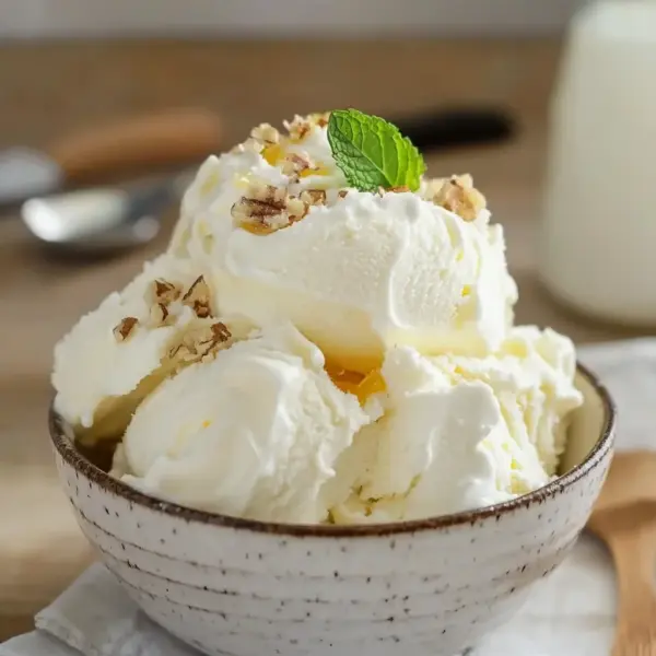 Joghurt Eis ohne Eismaschine Rezept mit schneller Zubereitung