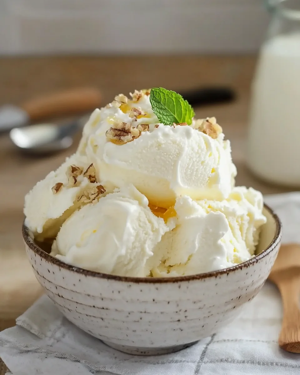 Joghurt Eis ohne Eismaschine Rezept mit schneller Zubereitung