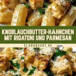 Knoblauchbutter-Hähnchen mit Rigatoni und Parmesan 20 Pinterest Hidden Image