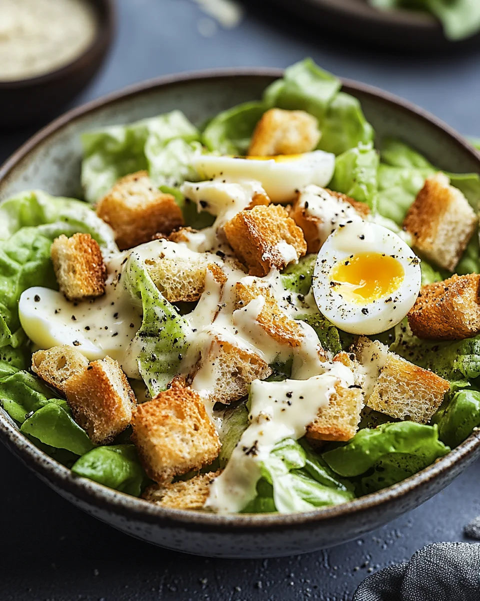 Knuspriger Caesar-Salat