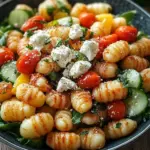 Knuspriger Gnocchi-Salat mit Joghurt-Dressing