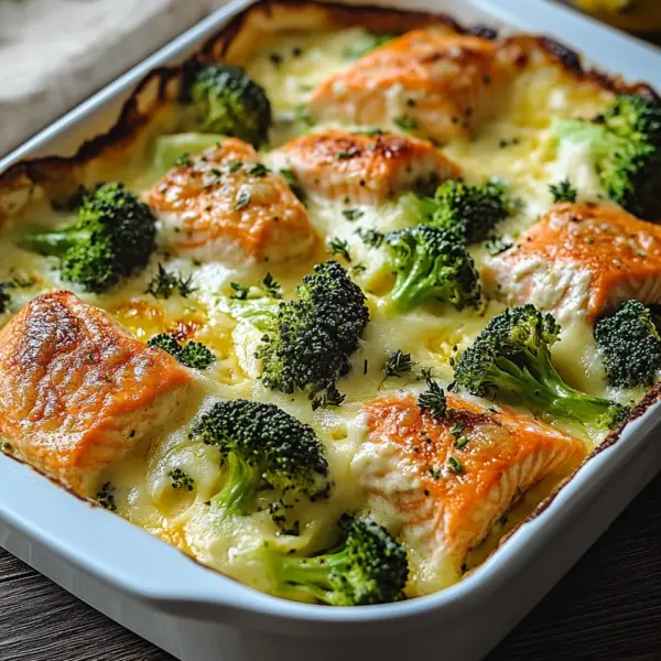 Lachs-Brokkoli-Gratin